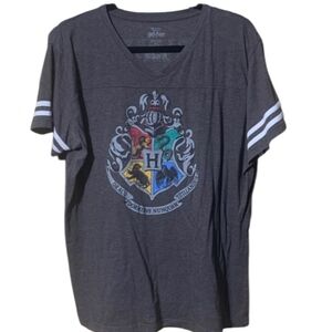 Harry Potter Hogwarts Crest T-Shirt 2XL EUC